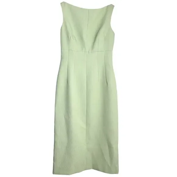NWT Emilia Wickstead Ashie Dress Textured‎ CloquePistachio GreenSZ 8